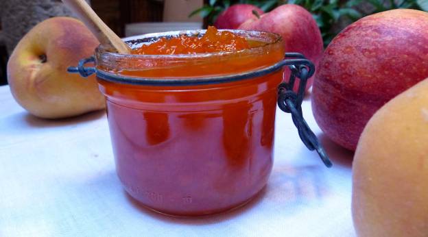 Mermelada de melocotón, zanahoria y manzana. CP