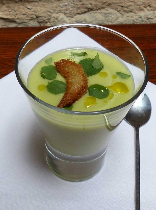 Chupito de aguacate y berros. CP