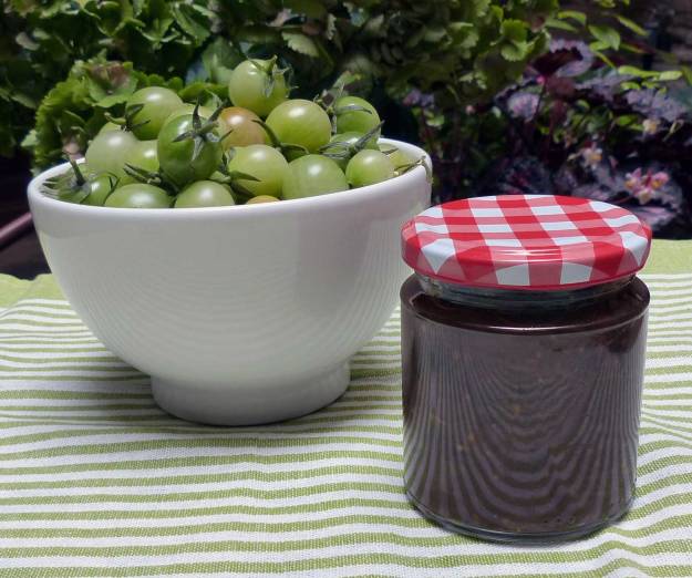 Chutney de tomate verde. CP.