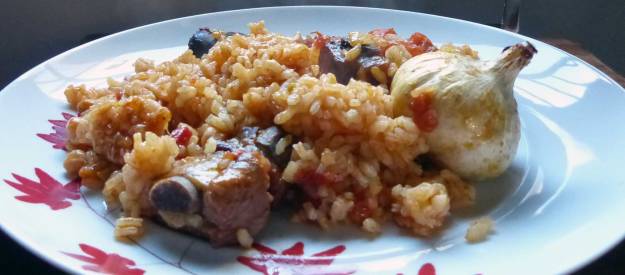 Arroz al horno con sobras de cocido. CP