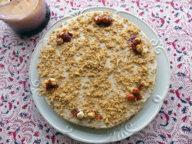 Diplomático de moka y praliné. CP