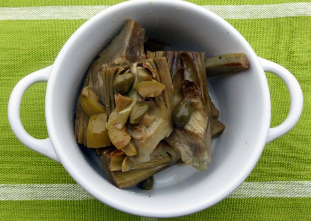 Alcachofas a la napolitana. CP