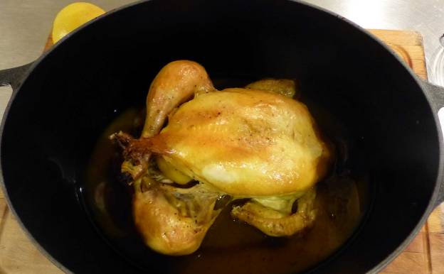 Pollo al estilo de la judería. CP