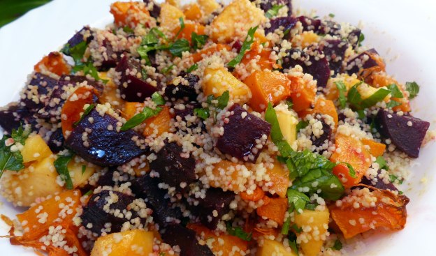 Ensalada de remolacha y calabaza asada. CP