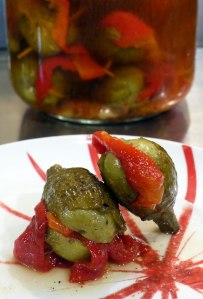 Berenjena aliñada . CP